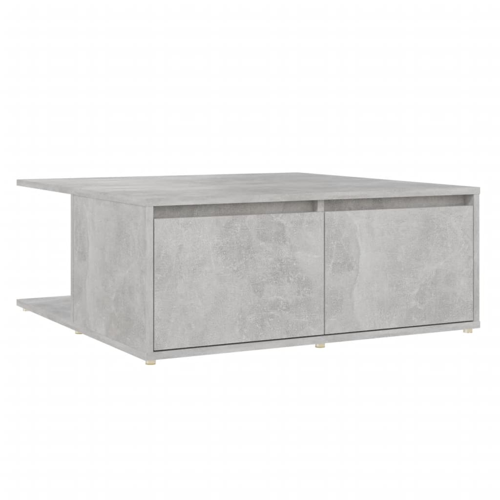 Coffee Table | Concrete grey | Engineered wood | 80cm x 80cm