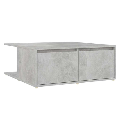 806880 vidaXL Coffee Table Concrete Grey 80x80x31 cm Engineered Wood