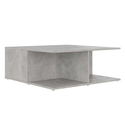806880 vidaXL Coffee Table Concrete Grey 80x80x31 cm Engineered Wood