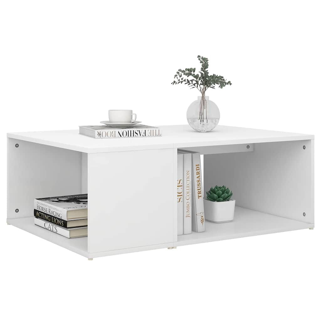 806903 vidaXL Coffee Table White 90x67x33 cm Engineered Wood