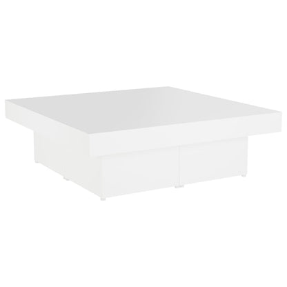 Coffee Table White 90x90x28 cm Engineered Wood