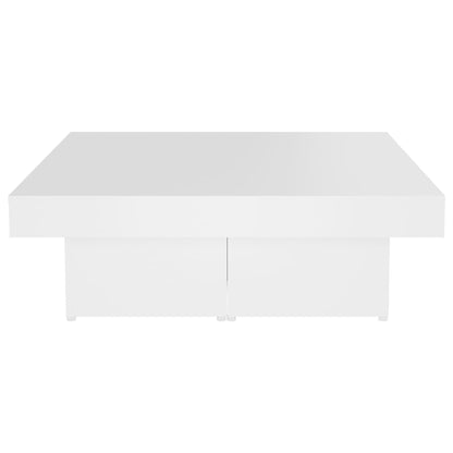 Coffee Table White 90x90x28 cm Engineered Wood