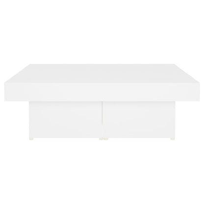 Coffee Table White 90x90x28 cm Engineered Wood