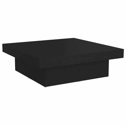 806913 vidaXL Coffee Table Black 90x90x28 cm Engineered Wood