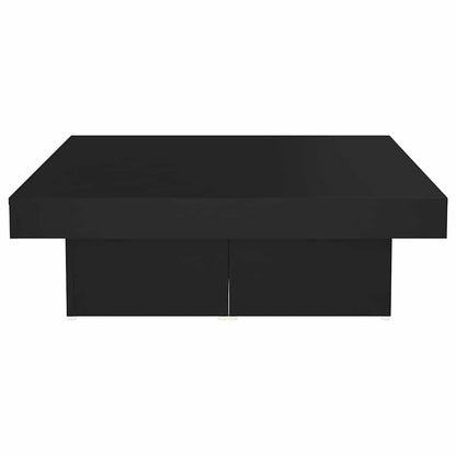 806913 vidaXL Coffee Table Black 90x90x28 cm Engineered Wood
