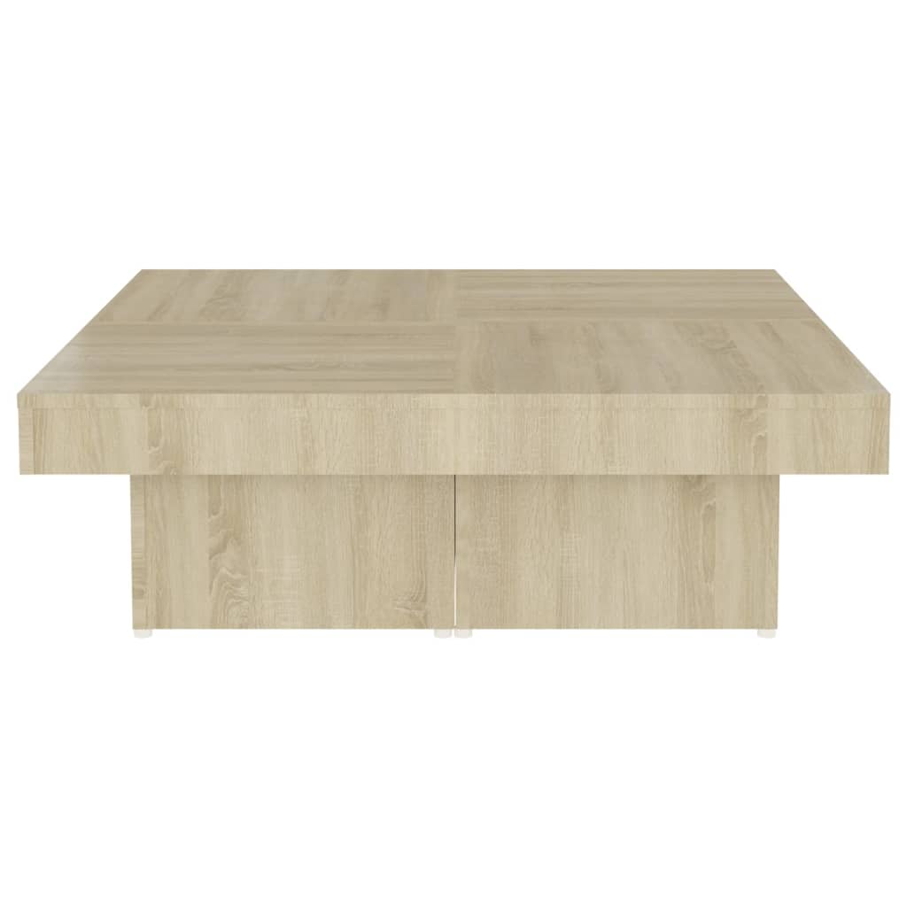 Coffee Table Sonoma Oak 90x90x28 cm Engineered Wood