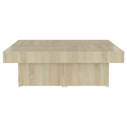 806915 vidaXL Coffee Table Sonoma Oak 90x90x28 cm Engineered Wood