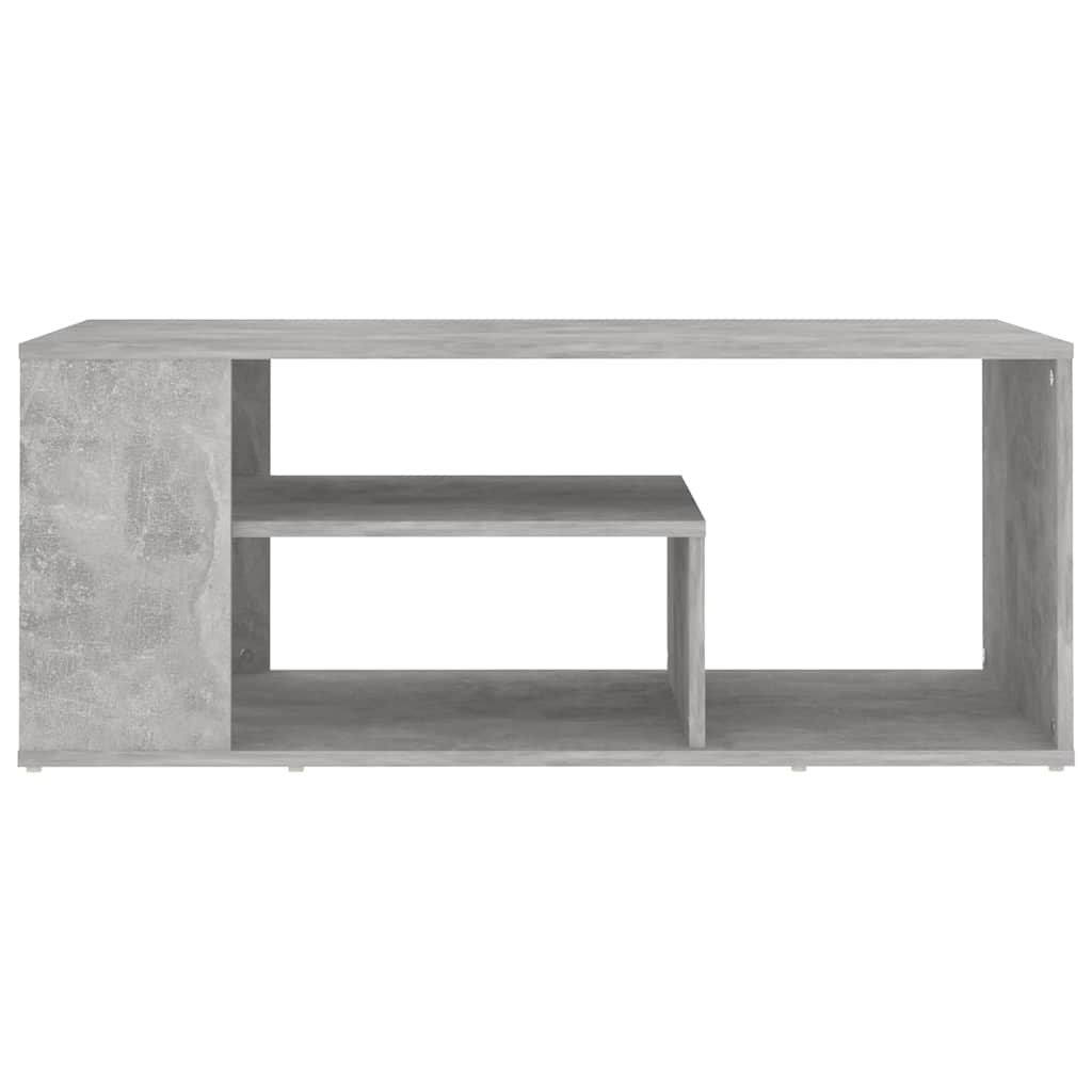 806925 vidaXL Coffee Table Concrete Grey 100x50x40 cm Engineered Wood