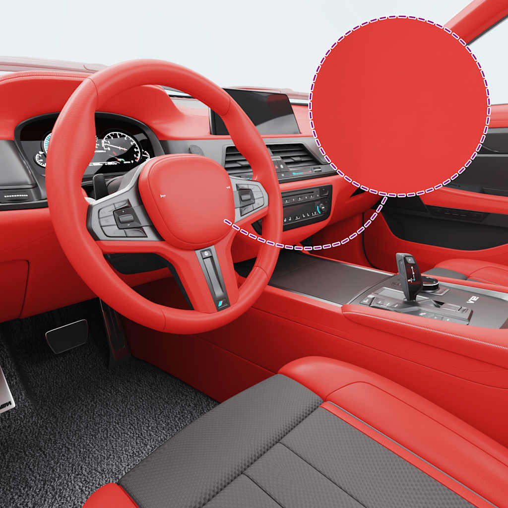 Car Films 2 pcs Matt Red 100x150 cm+50x150 cm