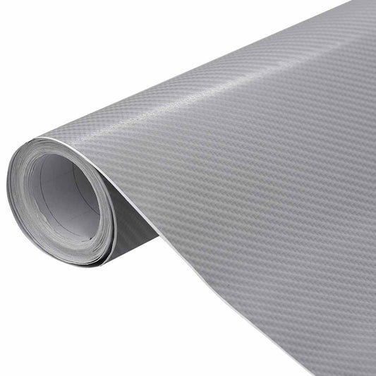 Car Films 2 pcs 4D Silver 100x150 cm+50x150 cm