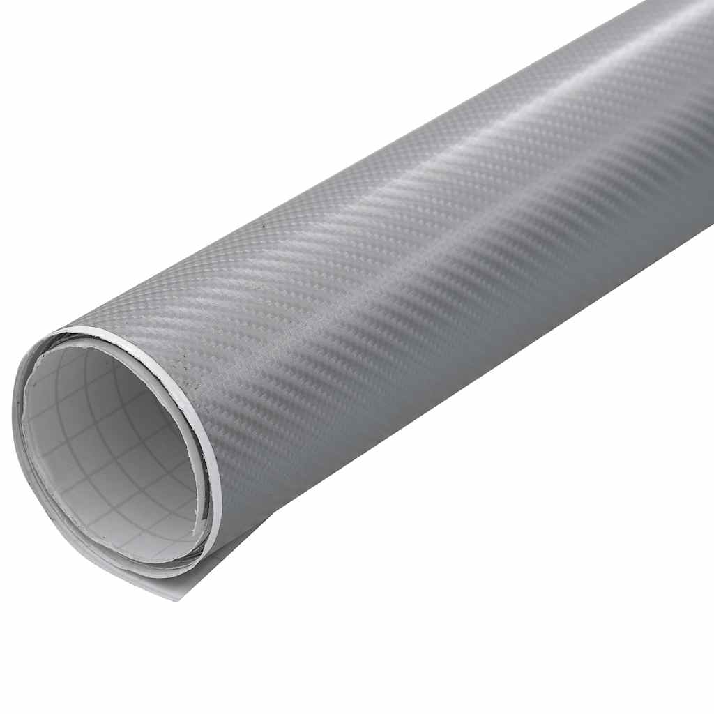 Car Films 2 pcs 4D Silver 100x150 cm+50x150 cm