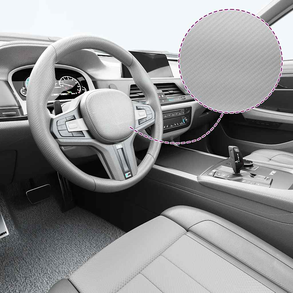 Car Films 2 pcs 4D Silver 100x150 cm+50x150 cm