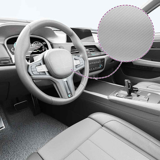 Car Films 2 pcs 4D Silver 100x150 cm+50x150 cm