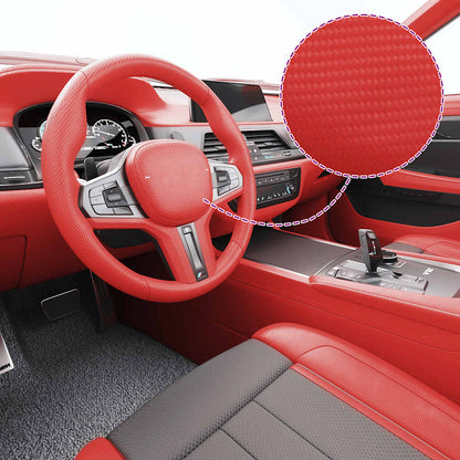 Car Films 2 pcs 4D Red 100x150 cm+50x150 cm