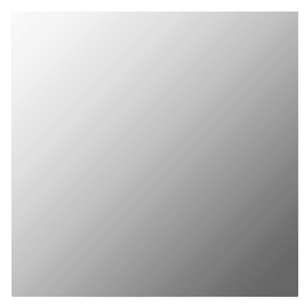 3078638 vidaXL Wall Mirror with LED Lights Square Glass (245700+335864)