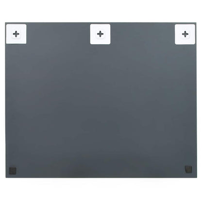 Wall Frameless Mirror with LED Lights Rectangular Glass