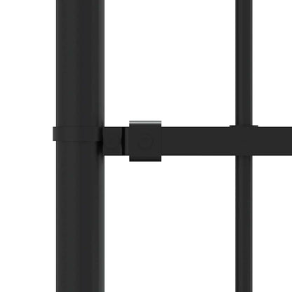 Garden Fence Woerden with Spear Top Black 240x100 cm Steel