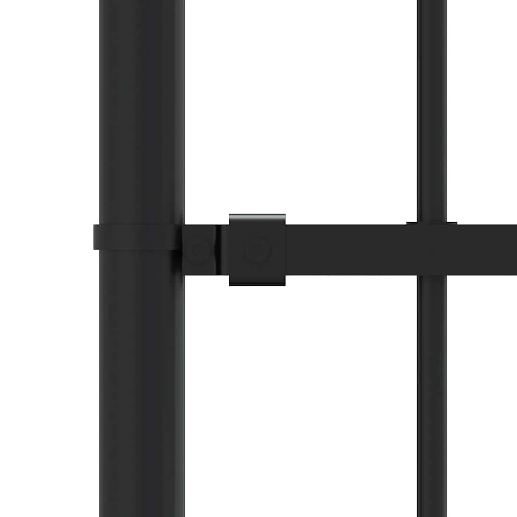 Garden Fence Woerden with Spear Top Black 240x125 cm Steel
