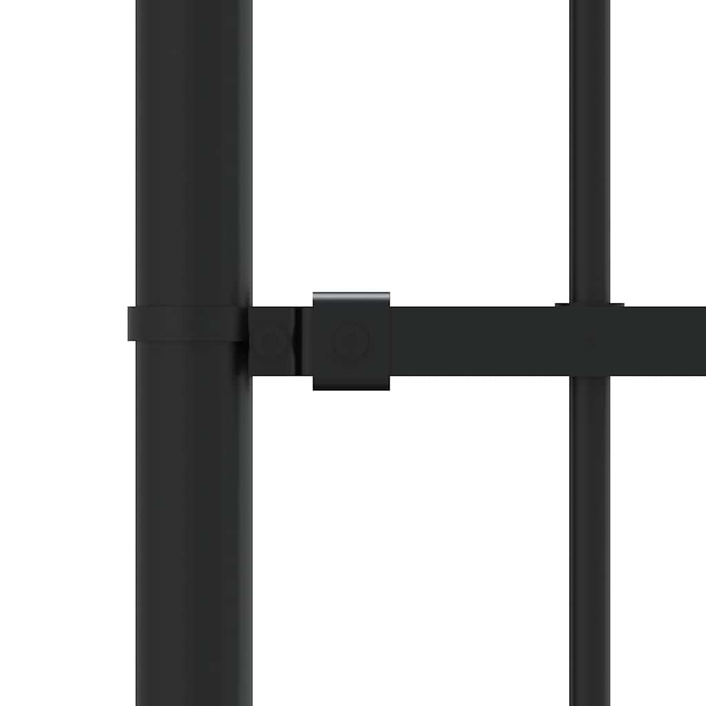 Garden Fence Woerden with Spear Top Black 240x175 cm Steel