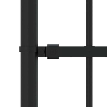 Garden Fence Woerden with Spear Top Black 240x175 cm Steel