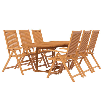 7 Piece Garden Dining Set Solid Wood Acacia 160-240 cm