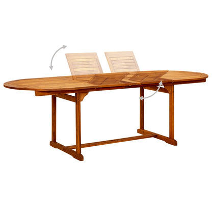 7 Piece Garden Dining Set Solid Wood Acacia 160-240 cm