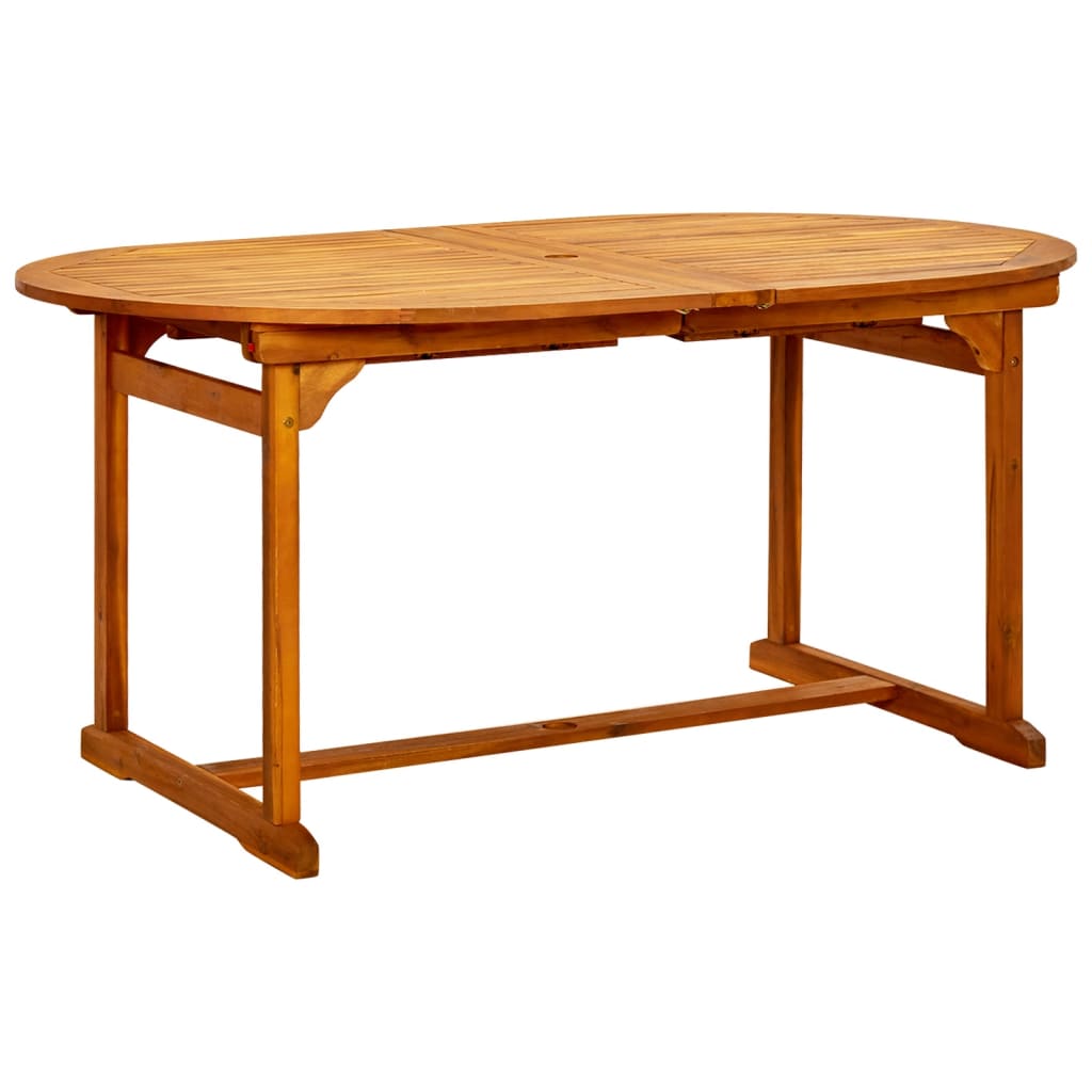 7 Piece Garden Dining Set Solid Wood Acacia 160-240 cm