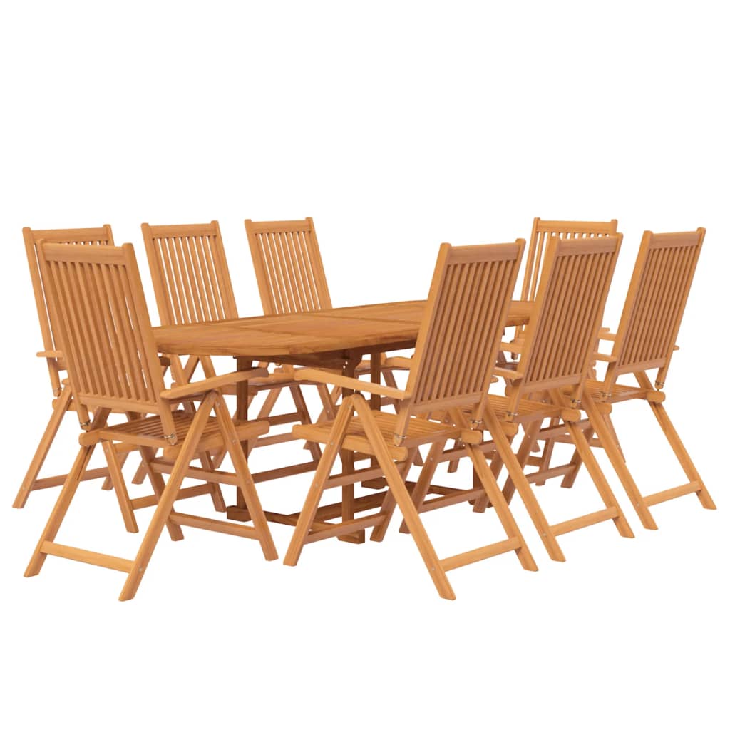9 Piece Garden Dining Set Solid Wood Acacia 160-240 cm