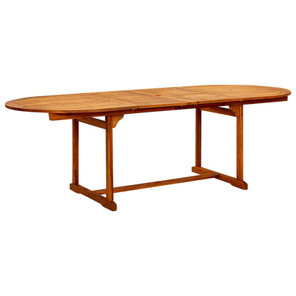 9 Piece Garden Dining Set Solid Wood Acacia 160-240 cm