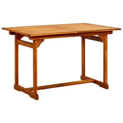 5 Piece Garden Dining Set Solid Wood Acacia 120-170 cm