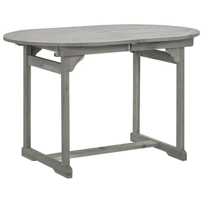 Garden Dining Set | Grey | Solid acacia wood | Large |  Foldable