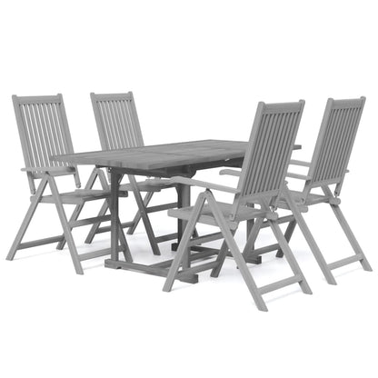 Garden Dining Set | Grey | Solid Acacia wood | Standard | Extendable