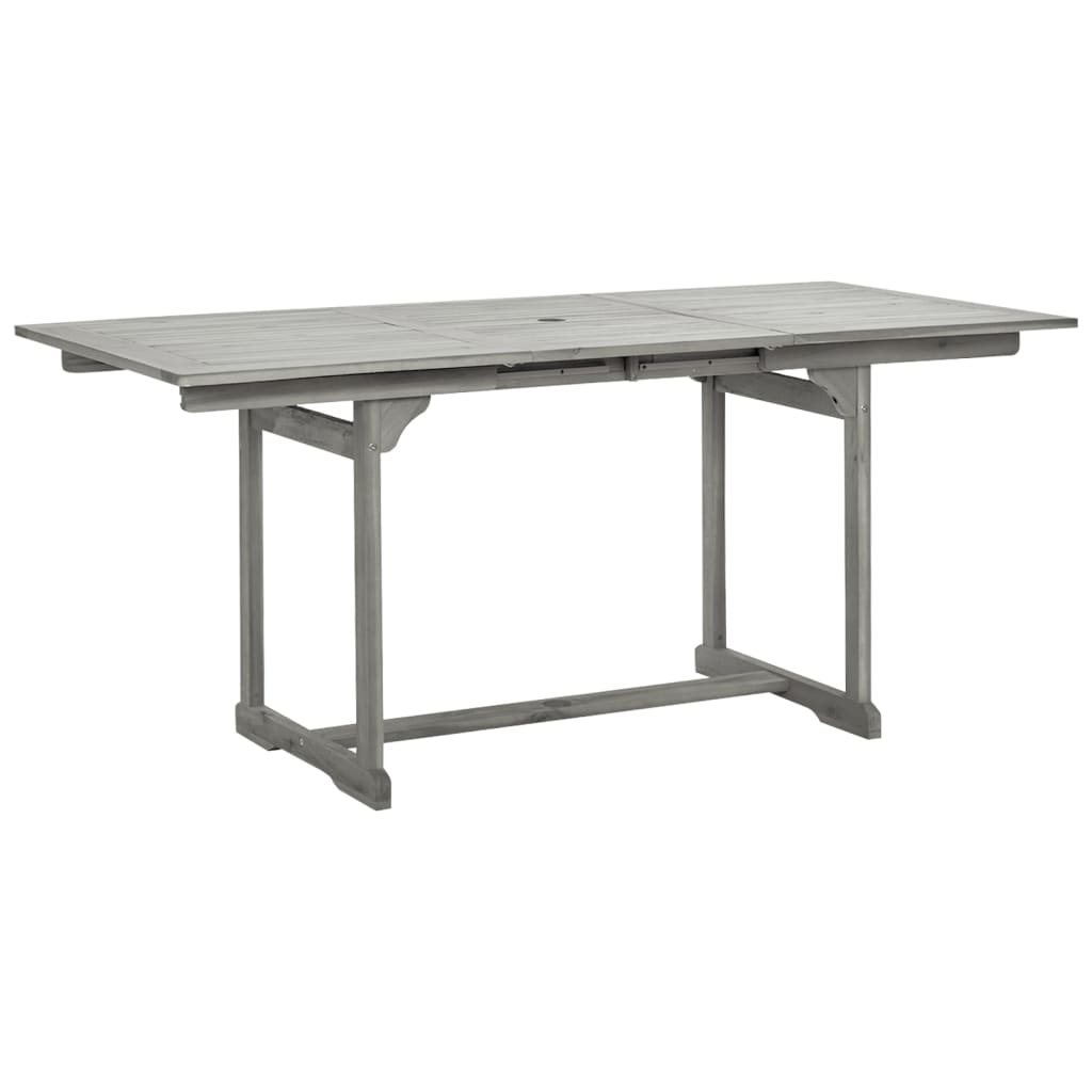 Garden Dining Set | Grey | Solid Acacia wood | Standard | Extendable
