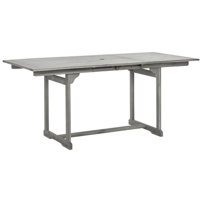 Garden Dining Set | Grey | Solid Acacia wood | Standard | Extendable