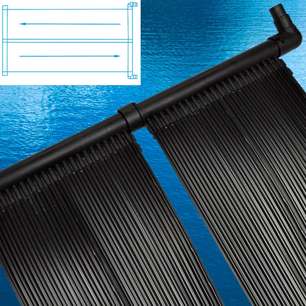 Solar Pool Heater | Set of 6 | Black | PVC | Large | Solar Pool Heater