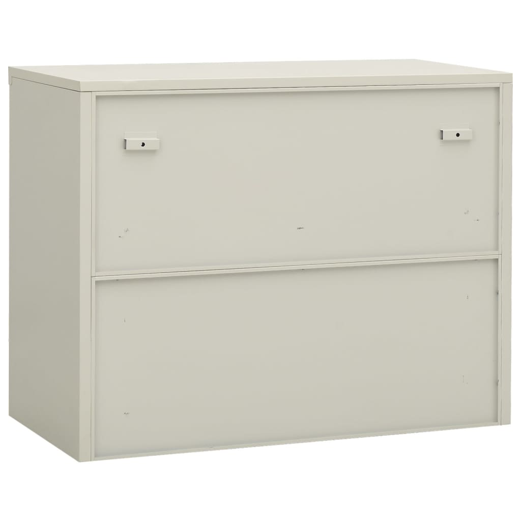 Office Cabinet Light Grey 90x40x70 cm Steel