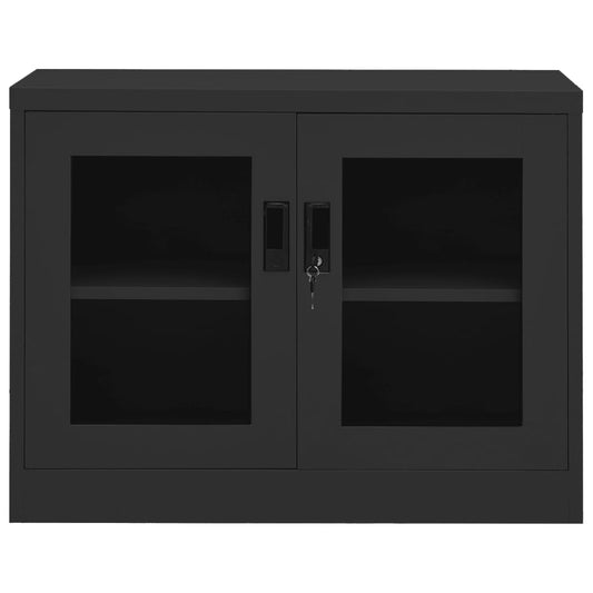 Office Cabinet Anthracite 90x40x70 cm Steel