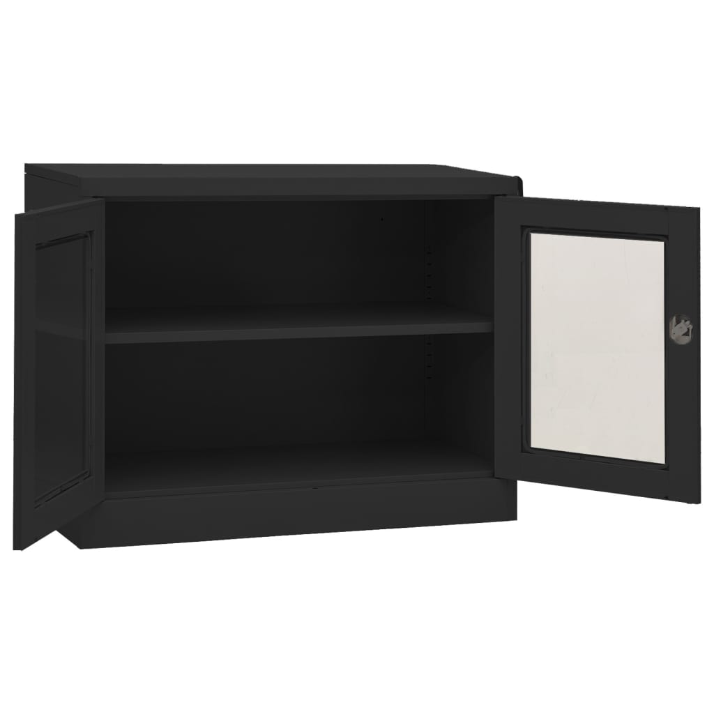 Office Cabinet Anthracite 90x40x70 cm Steel