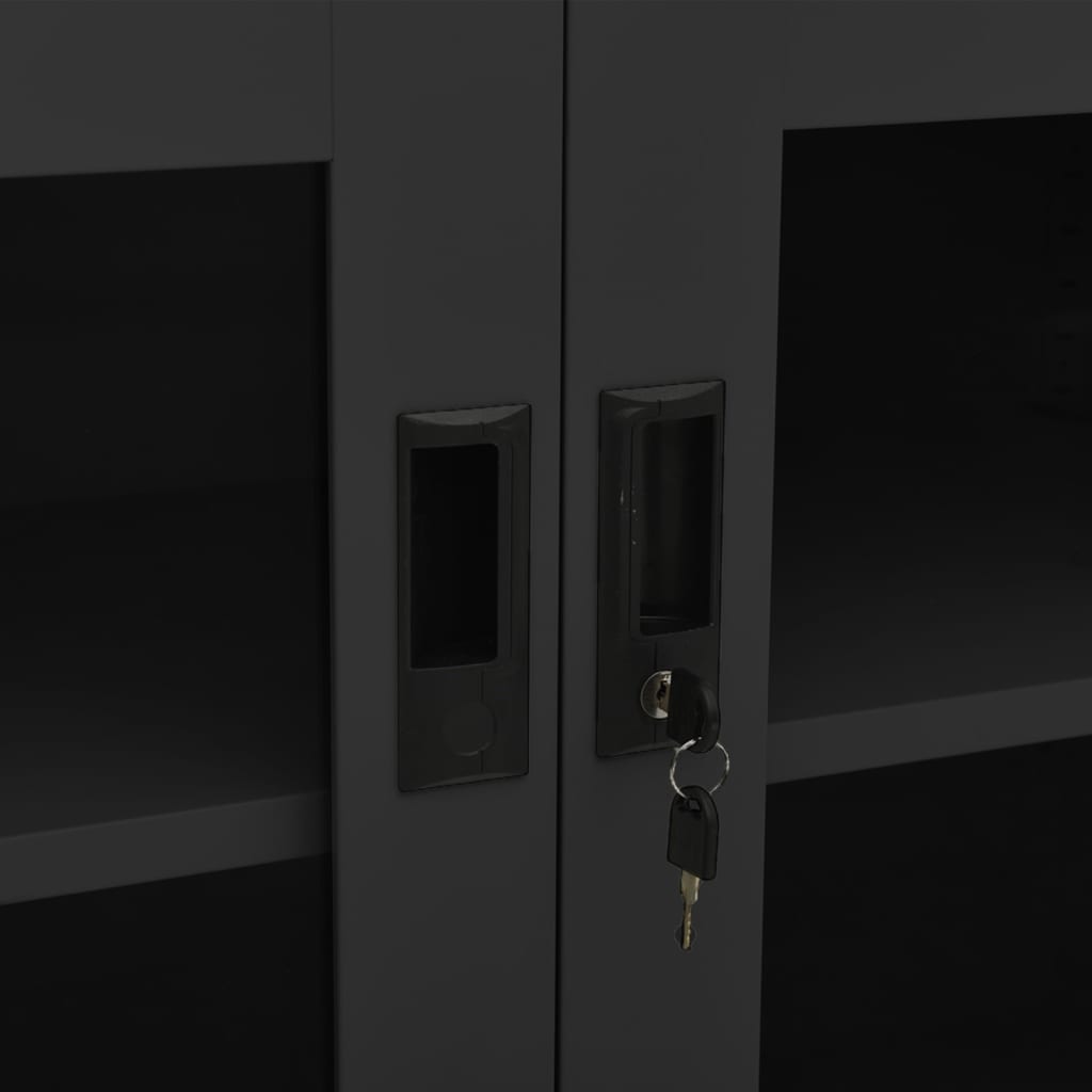 Office Cabinet Anthracite 90x40x70 cm Steel