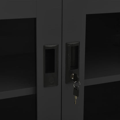 Office Cabinet Anthracite 90x40x70 cm Steel