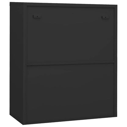 Office Cabinet Anthracite 90x40x105 cm Steel
