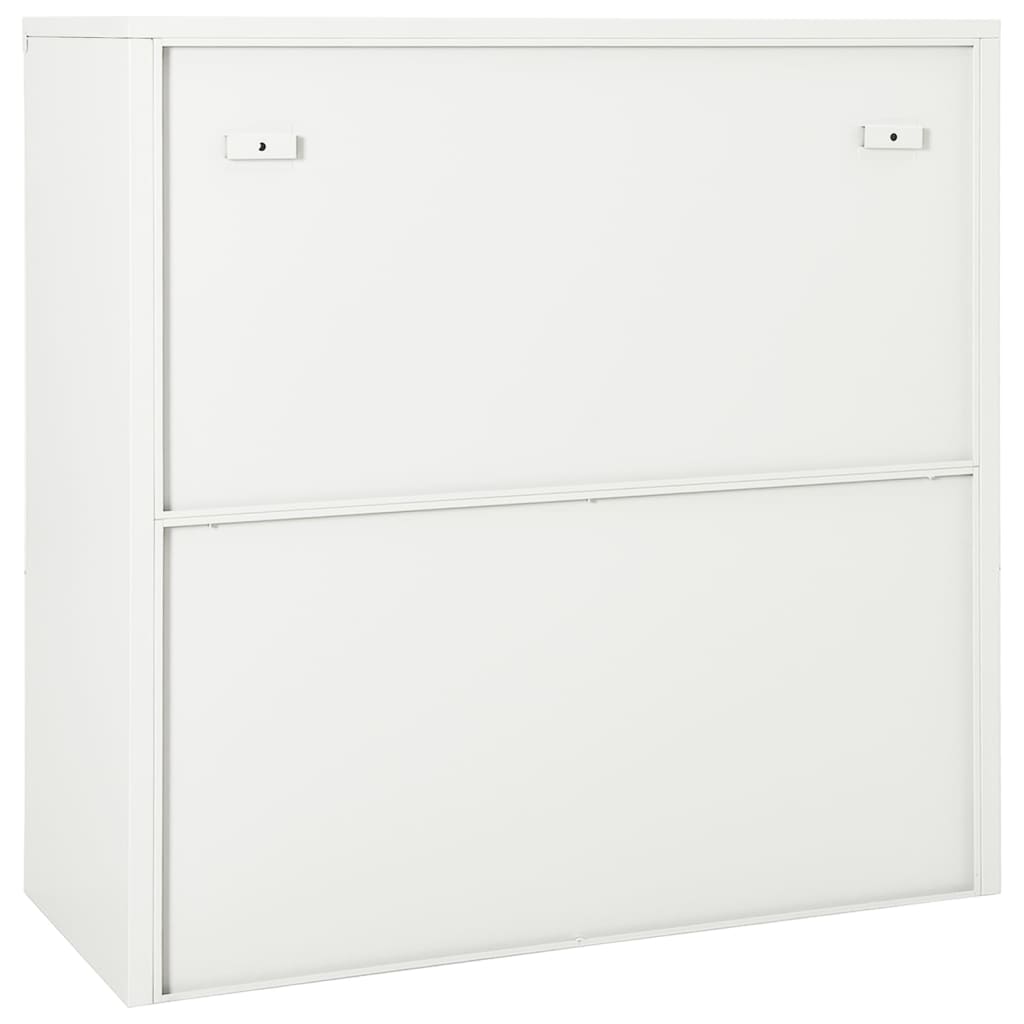 Sliding Door Cabinet | White | Steel | Medium | Locks
