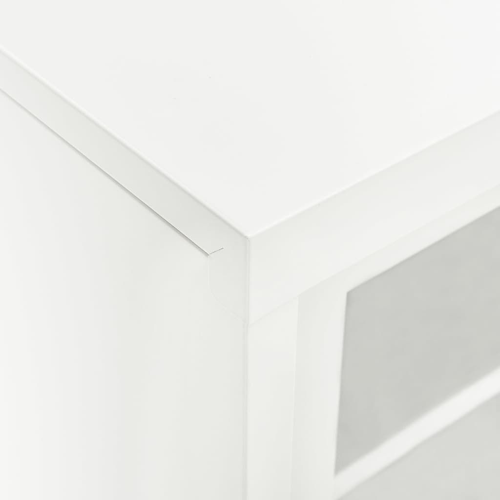 Sliding Door Cabinet | White | Steel | Medium | Locks