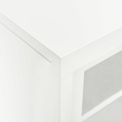 Sliding Door Cabinet | White | Steel | Medium | Locks
