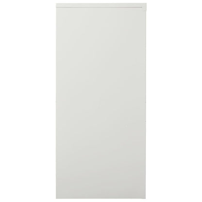 Sliding Door Cabinet | Light grey | Steel, tempered glass | Medium