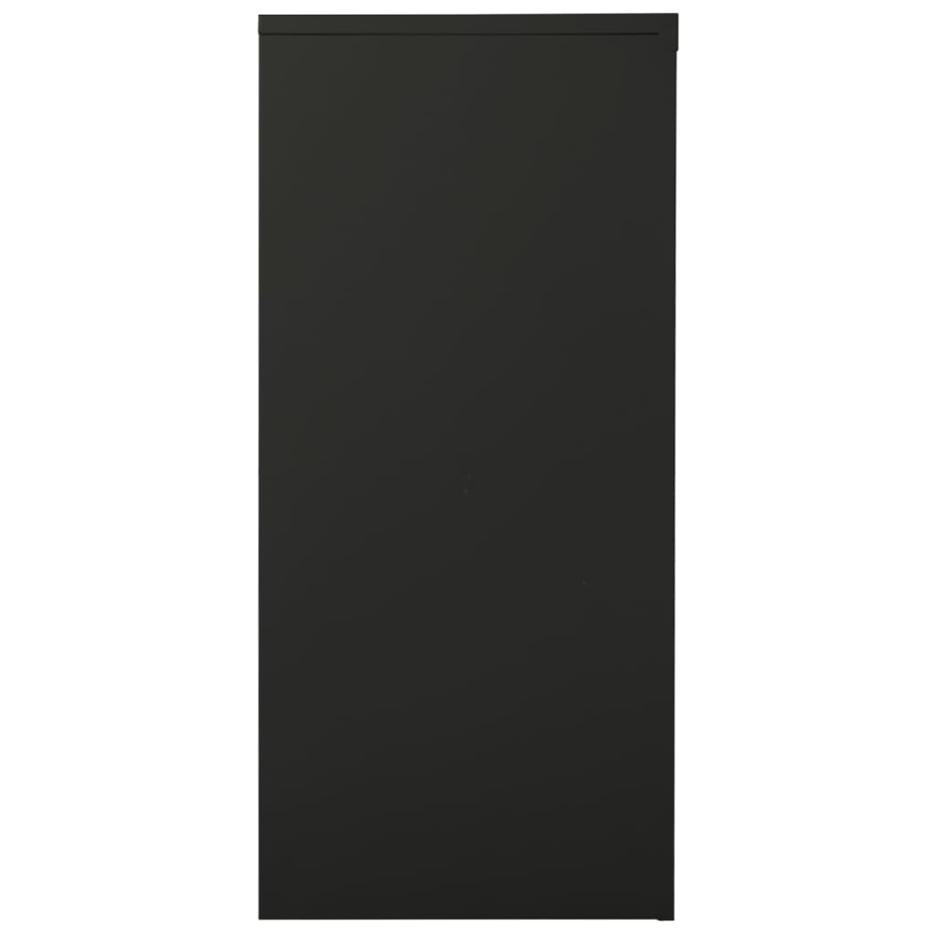 Sliding Door Cabinet Anthracite 90x40x90 cm Steel