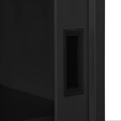 Sliding Door Cabinet Anthracite 90x40x90 cm Steel