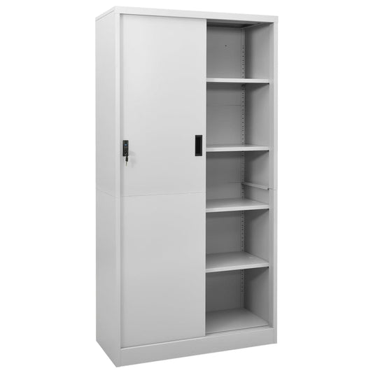 Office Cabinet | Light Grey | Steel | Large | Office Cabinet