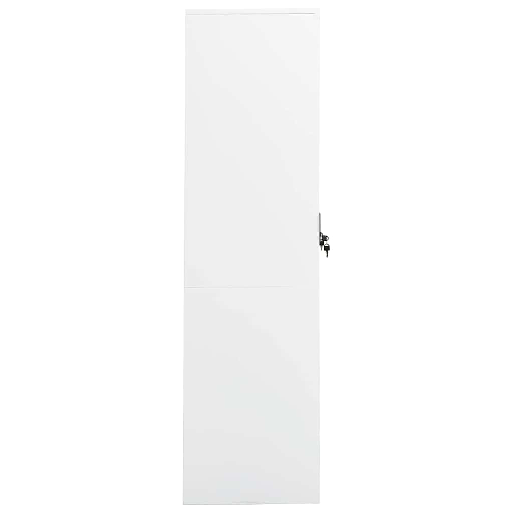 Wardrobe White 80x50x180 cm Steel