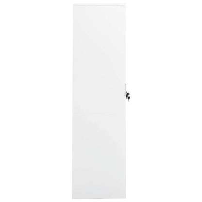 Wardrobe White 80x50x180 cm Steel